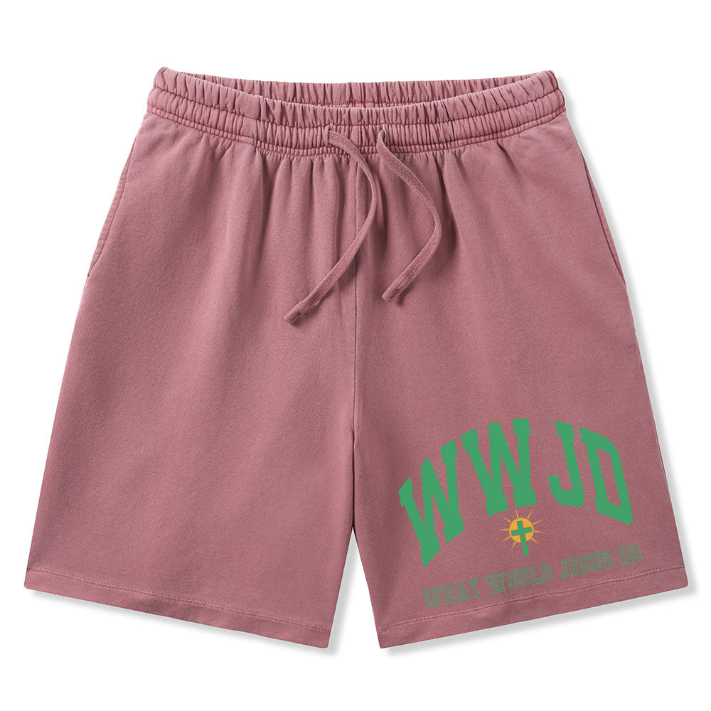 What Would Jesus Do Christian Washed Shorts