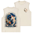 When You Go Through Deep Water Christian Washed Tank Top