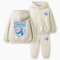 When You Go Through Deep Waters Christian Kid Fleece Hoodie Set
