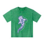 When You Go Through Deep Waters Christian Kid Washed T-Shirt