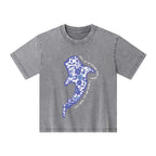 When You Go Through Deep Waters Christian Kid Washed T-Shirt