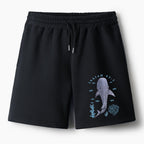 When You Go Through Deep Waters Whale Christian Fleece Shorts