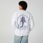 When You Go Through Deep Waters Whale Christian Fleece Sweatshirt