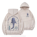 When You Go Through Deep Waters Whale Christian Washed Hoodie