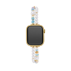 Pastel Rainbow Pearl Beaded Watch Band for Apple Watch
