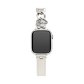 Camellia Chain Leather Watch Band for Apple Watch