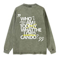 Who Am I Christian Washed Long Sleeve T-Shirt