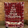 Wish You A Merry Christmas Personalized Blanket