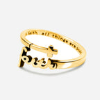 With God All Things Are Possible Christian 925 Sterling Silver Ring