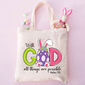 With God All Things Are Possible Easter Christian Bag