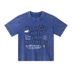 Without Christ I Am Nothing Christian Kid Washed T-Shirt