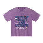 Without Christ I Am Nothing Christian Kid Washed T-Shirt