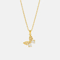 Butterfly Pendant Christian Necklace