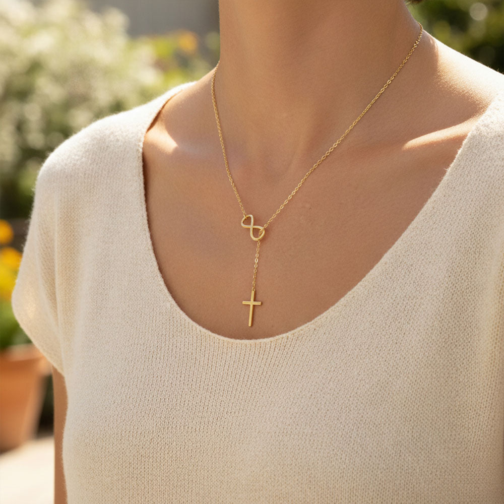 Infinity Cross Christian Necklace