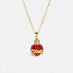 Sacred Heart And Thorns Christian Necklace