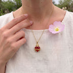 Sacred Heart And Thorns Christian Necklace