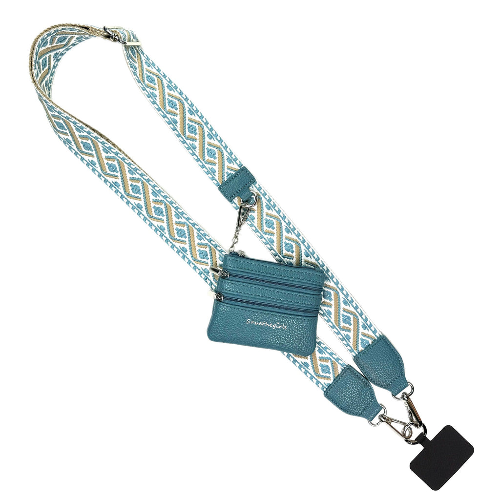Clip & Go Strap w/Zippered Pouch XOXO
