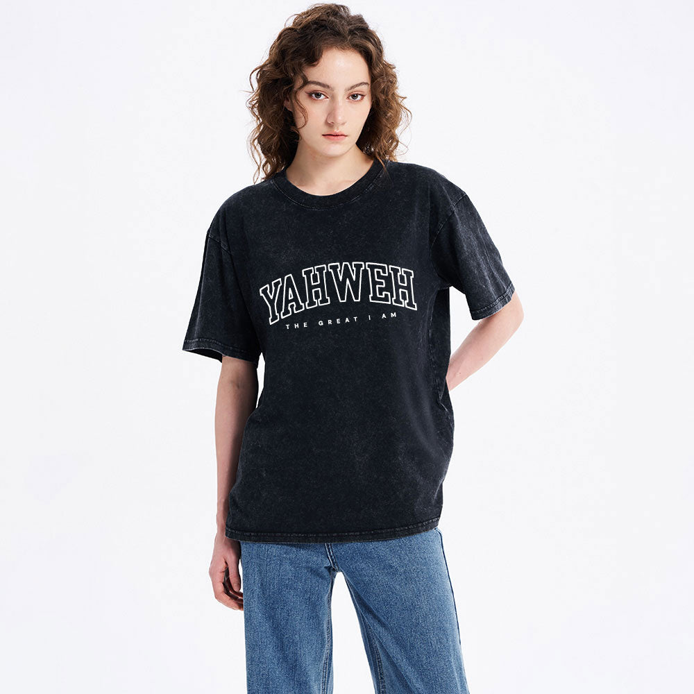 YAHWEH Christian Washed T-Shirt