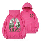 YHWH Christian Washed Hoodie