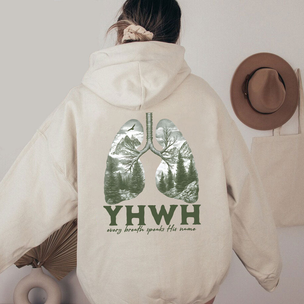 YHWH Christian Washed Hoodie