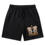YHWH Floral Christian Washed Shorts