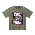 YHWH King Of Kings Christian Kid Washed T-Shirt