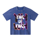 YHWH King Of Kings Christian Kid Washed T-Shirt
