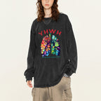 YHWH Leaf Washed Long Sleeve T-Shirt