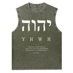 YHWH This Is My Name Forever Christian Washed Tank Top