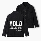 YOLO Christian Denim Jacket