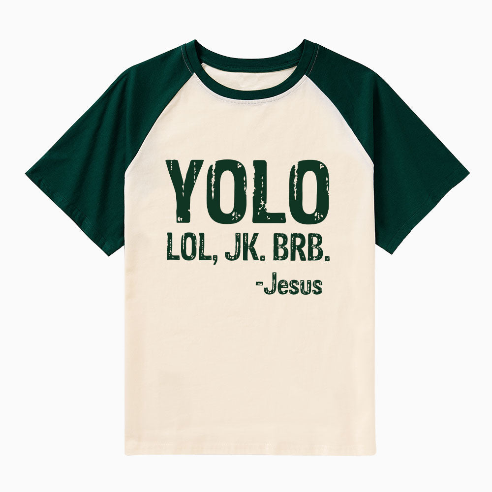 YOLO Christian Raglan Sleeve T-Shirt