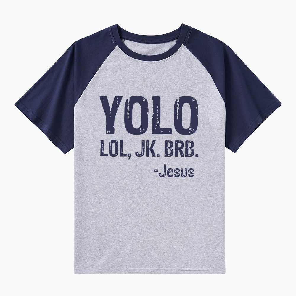 YOLO Christian Raglan Sleeve T-Shirt