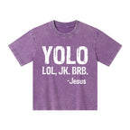 YOLO Christian Washed Kid T-Shirt