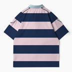 Yahweh Stripes Christian Buttoned Polo Jersey