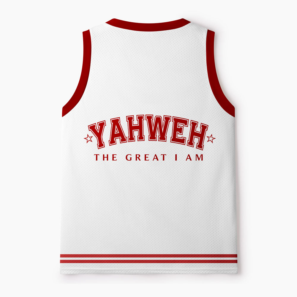 Yahweh The Geat I Am Christian Mesh Jersey Tank Top