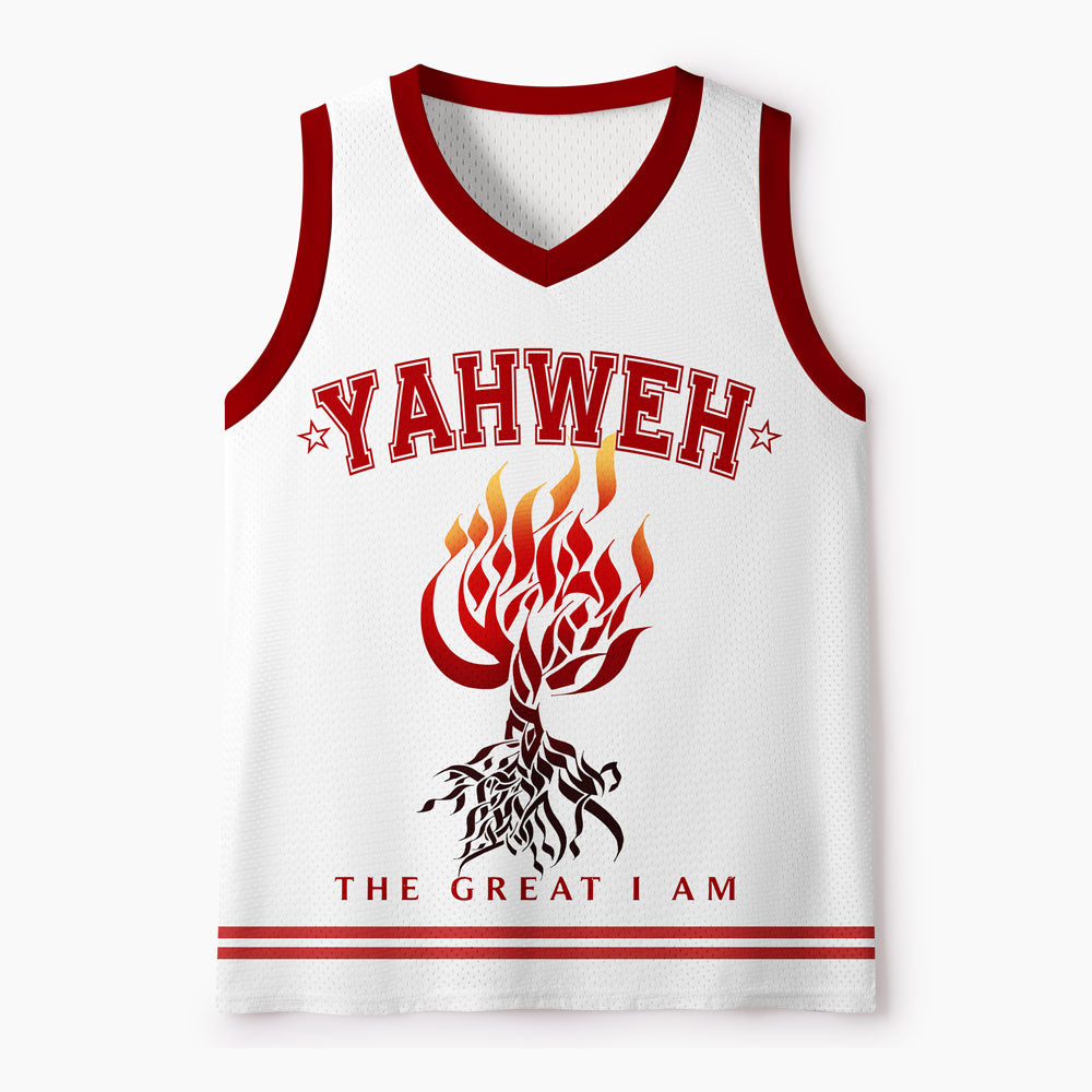 Yahweh The Geat I Am Christian Mesh Jersey Tank Top
