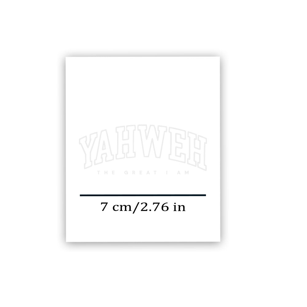 Yahweh The Great I Am 12pcs Christian Temporary Tattoos