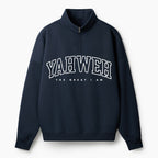 Yahweh The Great I Am Christian Half Zip Fleece Sweatshirt