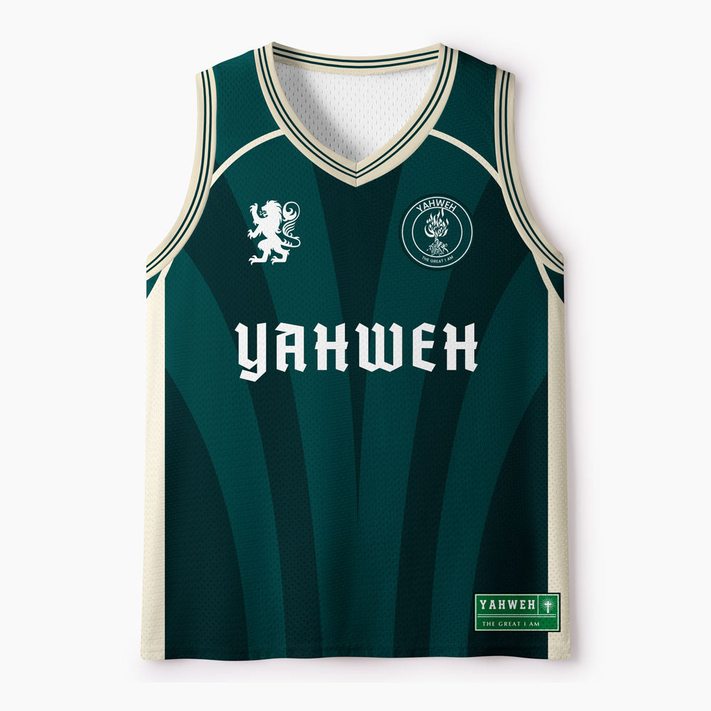 Yahweh The Great I Am Christian Mesh Jersey Tank Top