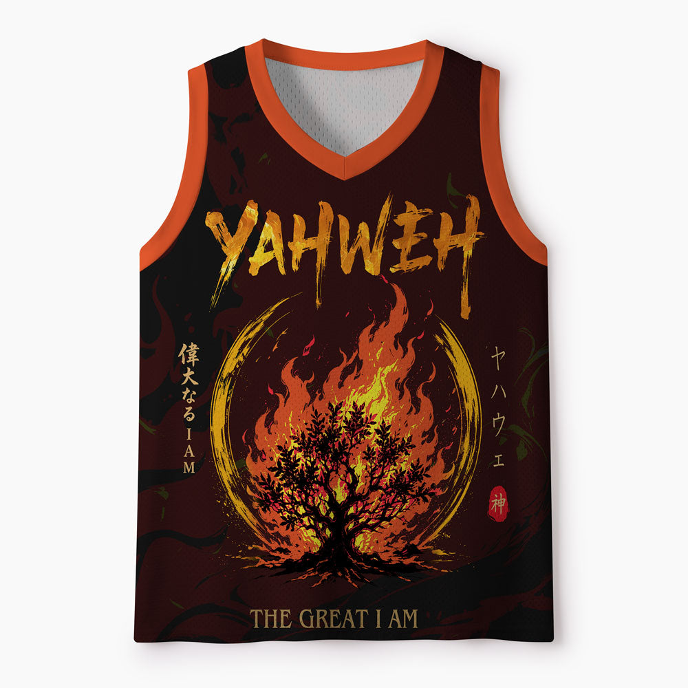 Yahweh The Great I Am Christian Mesh Jersey Tank Top