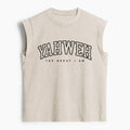 Yahweh The Great I Am Christian Women's Washed Tank Top