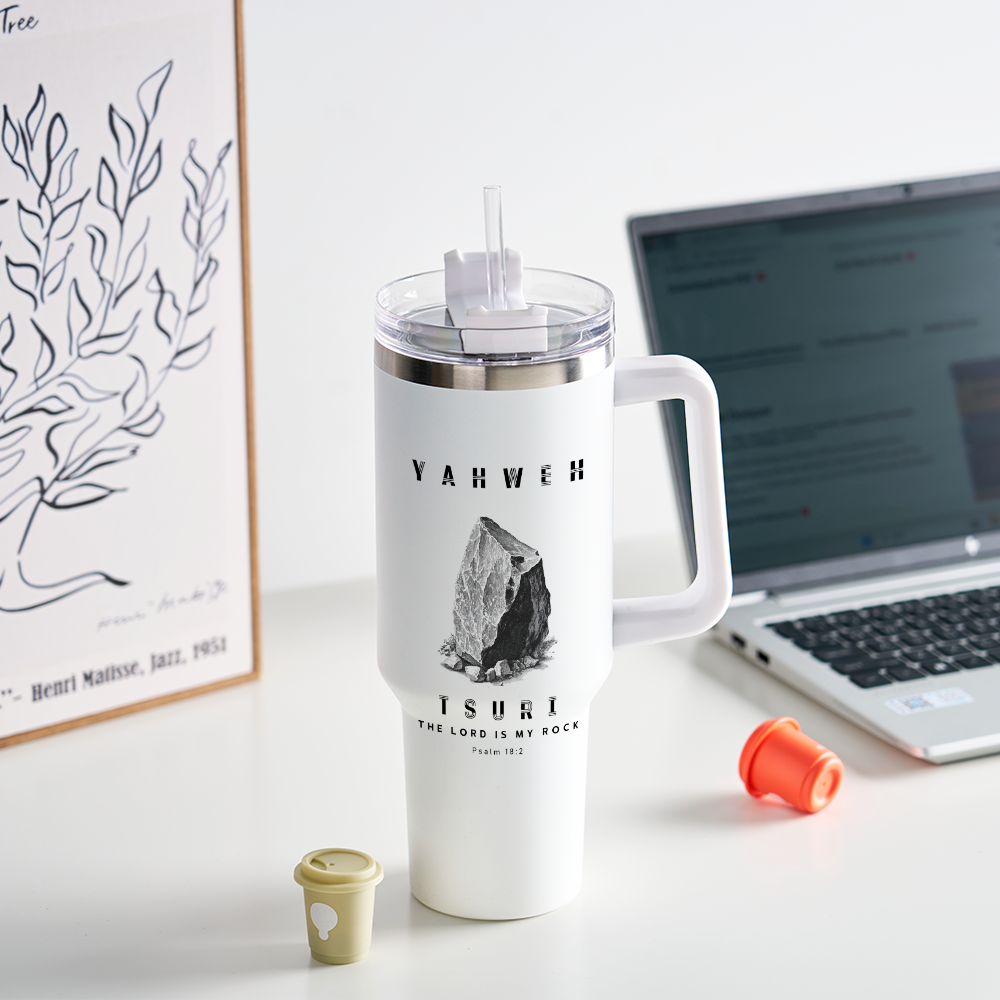Yahweh T The Lord Is My Rock Christian 40OZ Tumbler