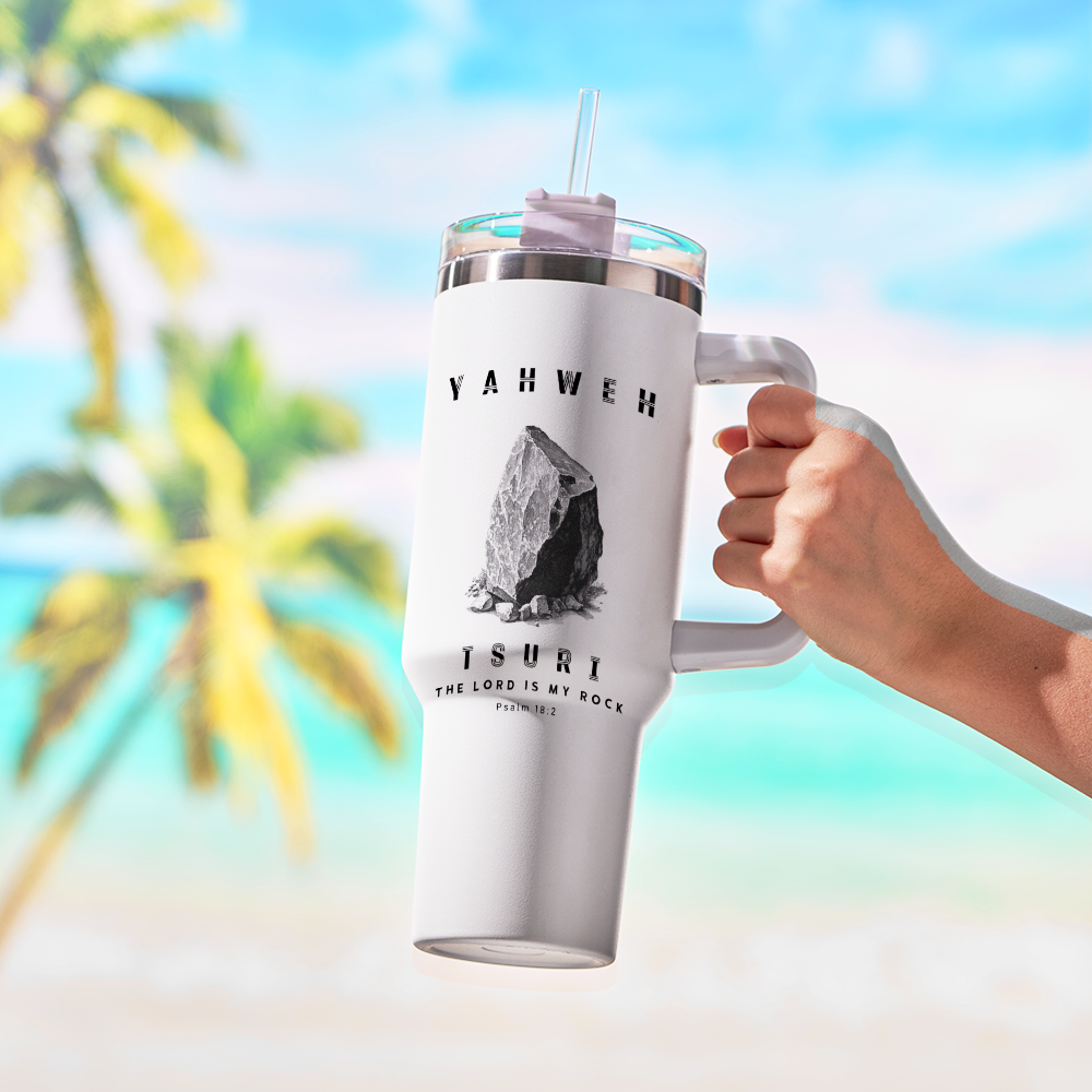 Yahweh T The Lord Is My Rock Christian 40OZ Tumbler