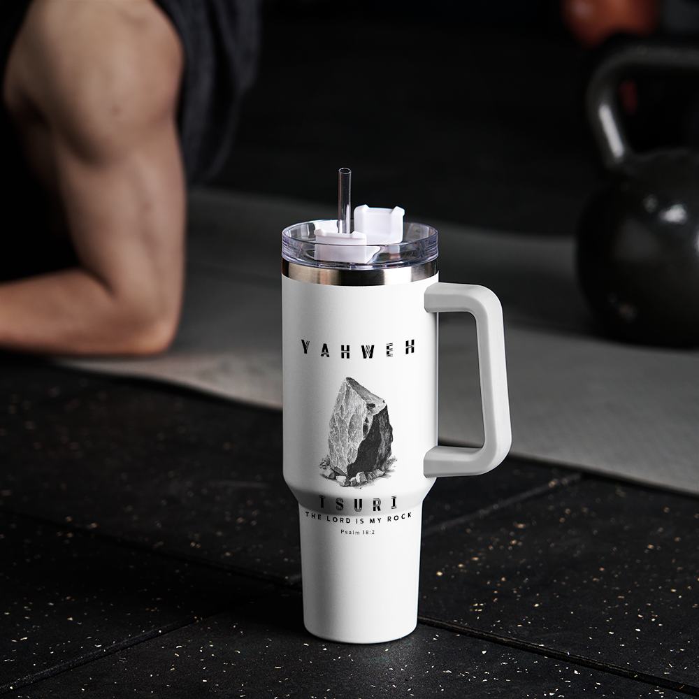 Yahweh T The Lord Is My Rock Christian 40OZ Tumbler