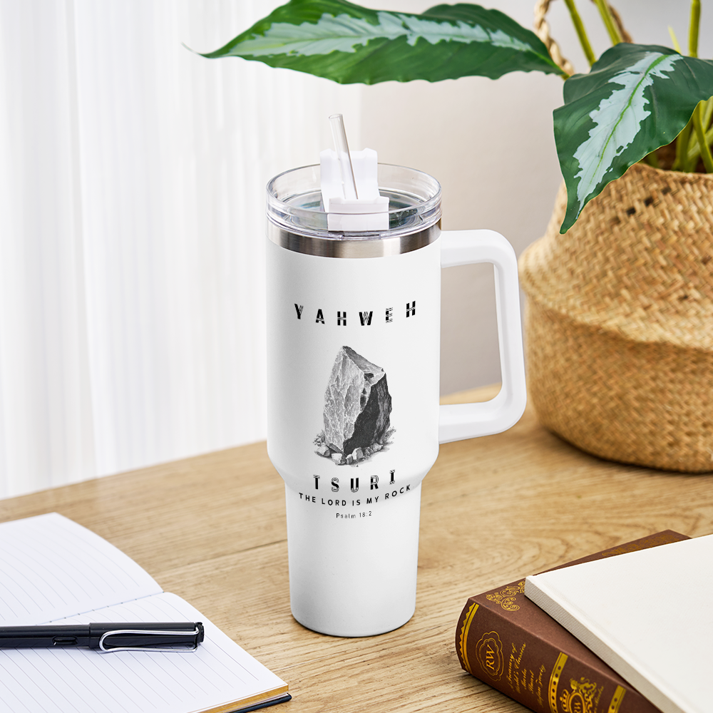 Yahweh T The Lord Is My Rock Christian 40OZ Tumbler