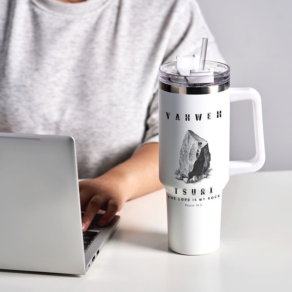 Yahweh T The Lord Is My Rock Christian 40OZ Tumbler