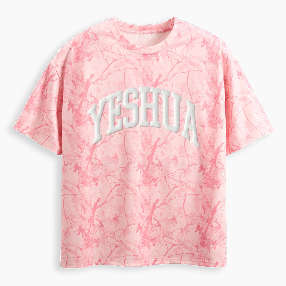Yeshua Christian Puff Printed Camo T-Shirt