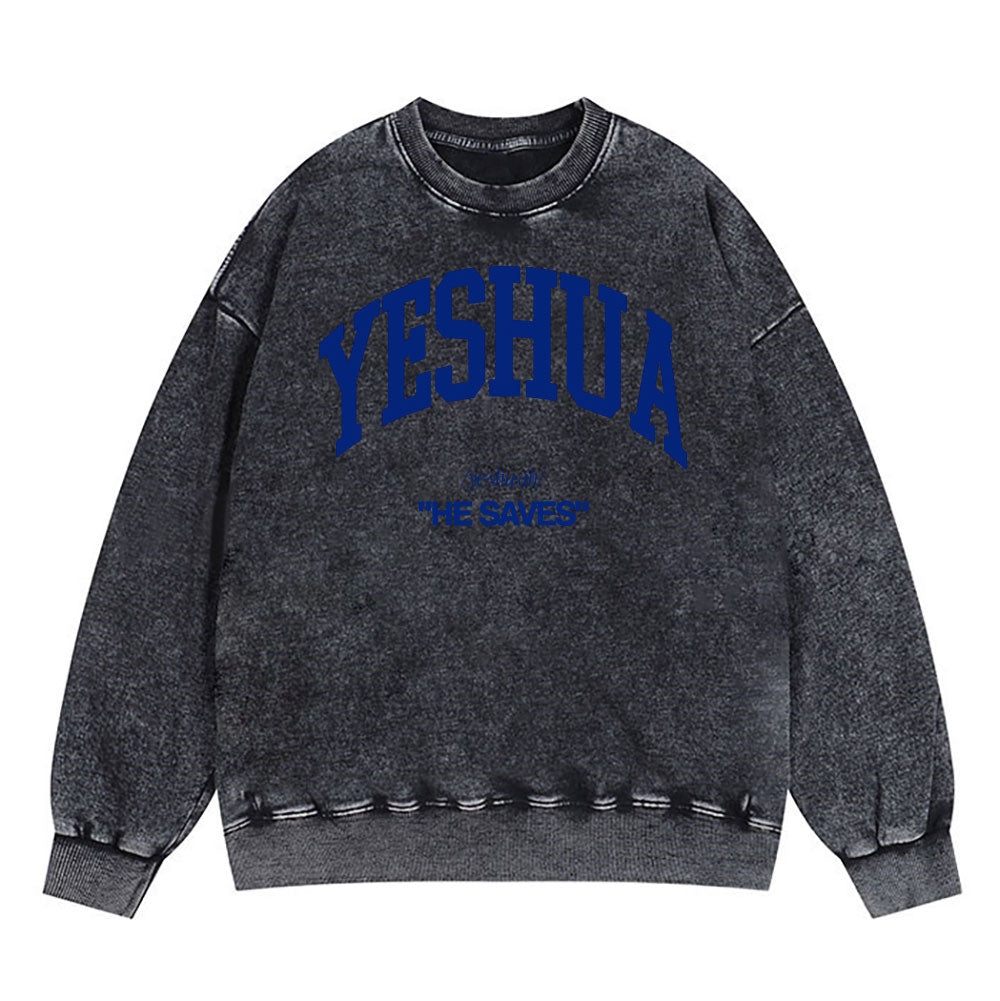 Yeshua Christian Washed Sweatshirt