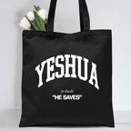 Yeshua He Saves Christian Canvas Tote Bag