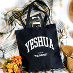 Yeshua He Saves Christian Canvas Tote Bag
